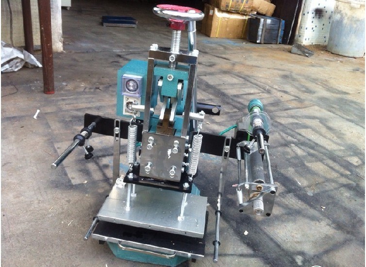 小型手动烫金机/压唛机/皮革压花烙木机/LOGO商标压痕烙印机/