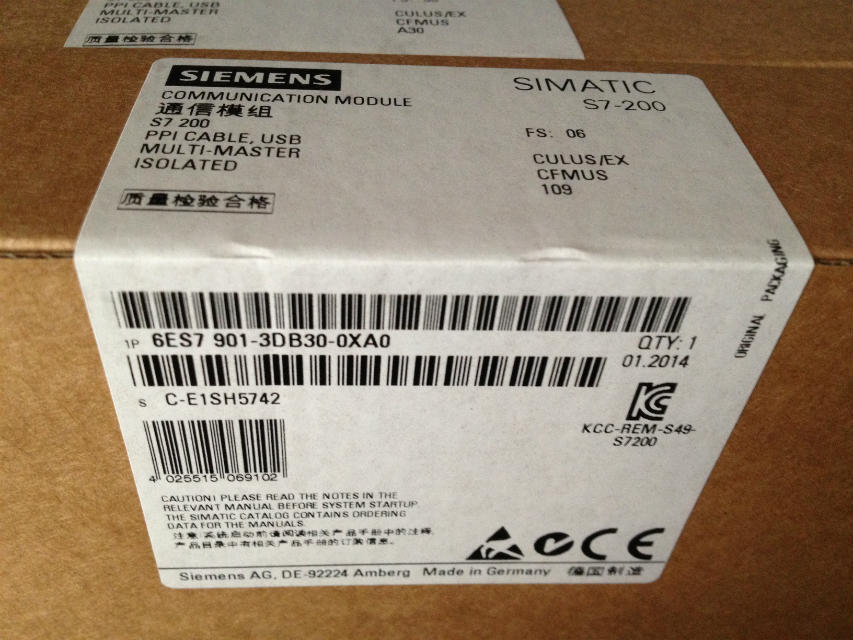 德国原装6ES7 901-3DB30-0XA0 SIEMENS/西门子6ES7901-3DB3O-OXAO