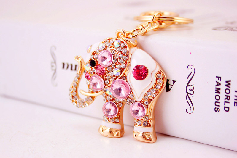 Llavero De Elefante De Piedras Preciosas Creativas Coreanas display picture 14