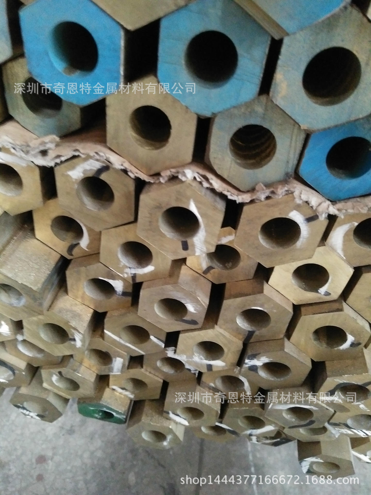 对边六角黄铜管 空心环保黄铜管 H59易车削六角黄铜管