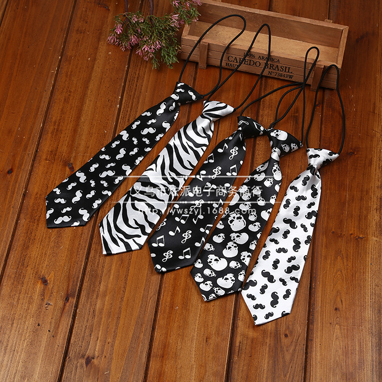 goods in stock children necktie new pattern student necktie Korean version of the small tie baby Cartoon necktie Factory wholesale