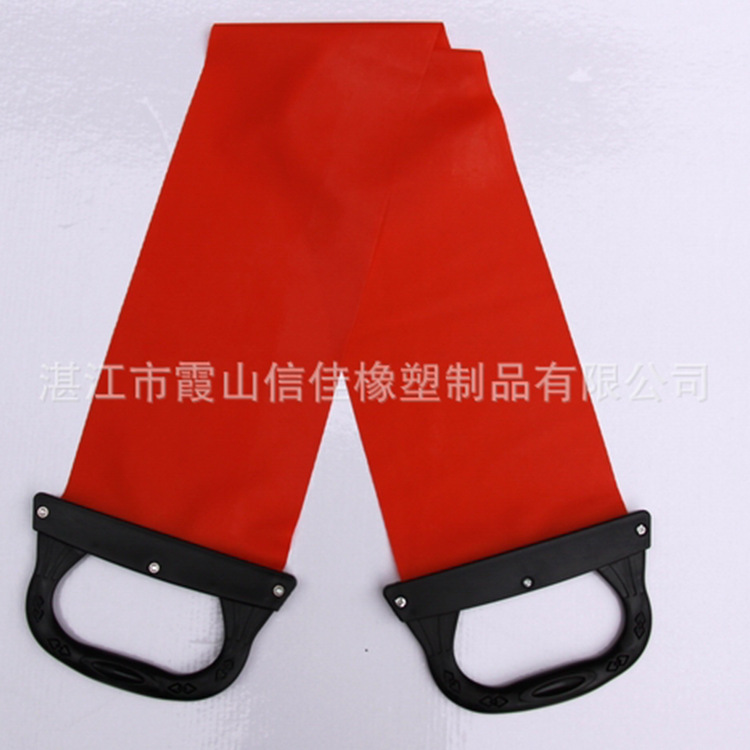 厂家供应 外贸出口双手柄瑜伽拉力带 0.6厚乳胶健身拉力带