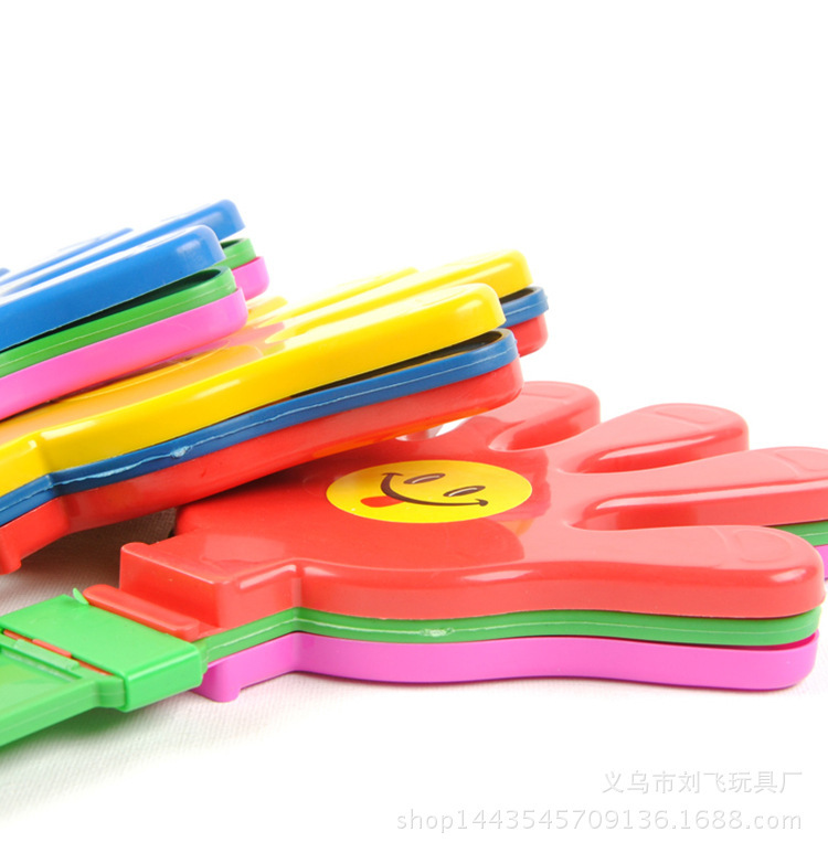 厂家供应 大号拍拍手28CM/手掌拍/拍拍掌/手拍器/发光塑料手拍|ru