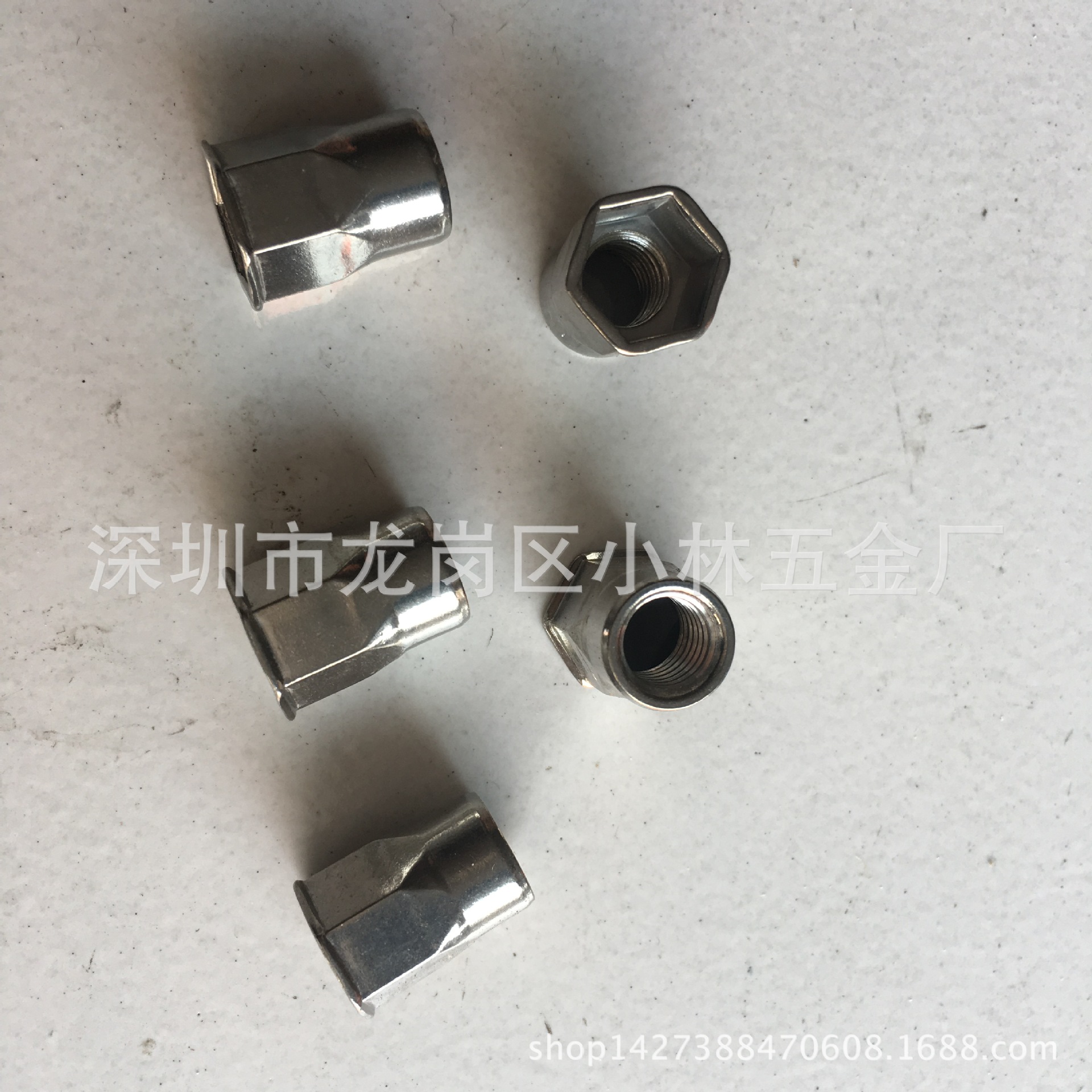 304沉头半六角铆螺母拉铆螺母铆螺母小头半六角螺母内外六角拉母