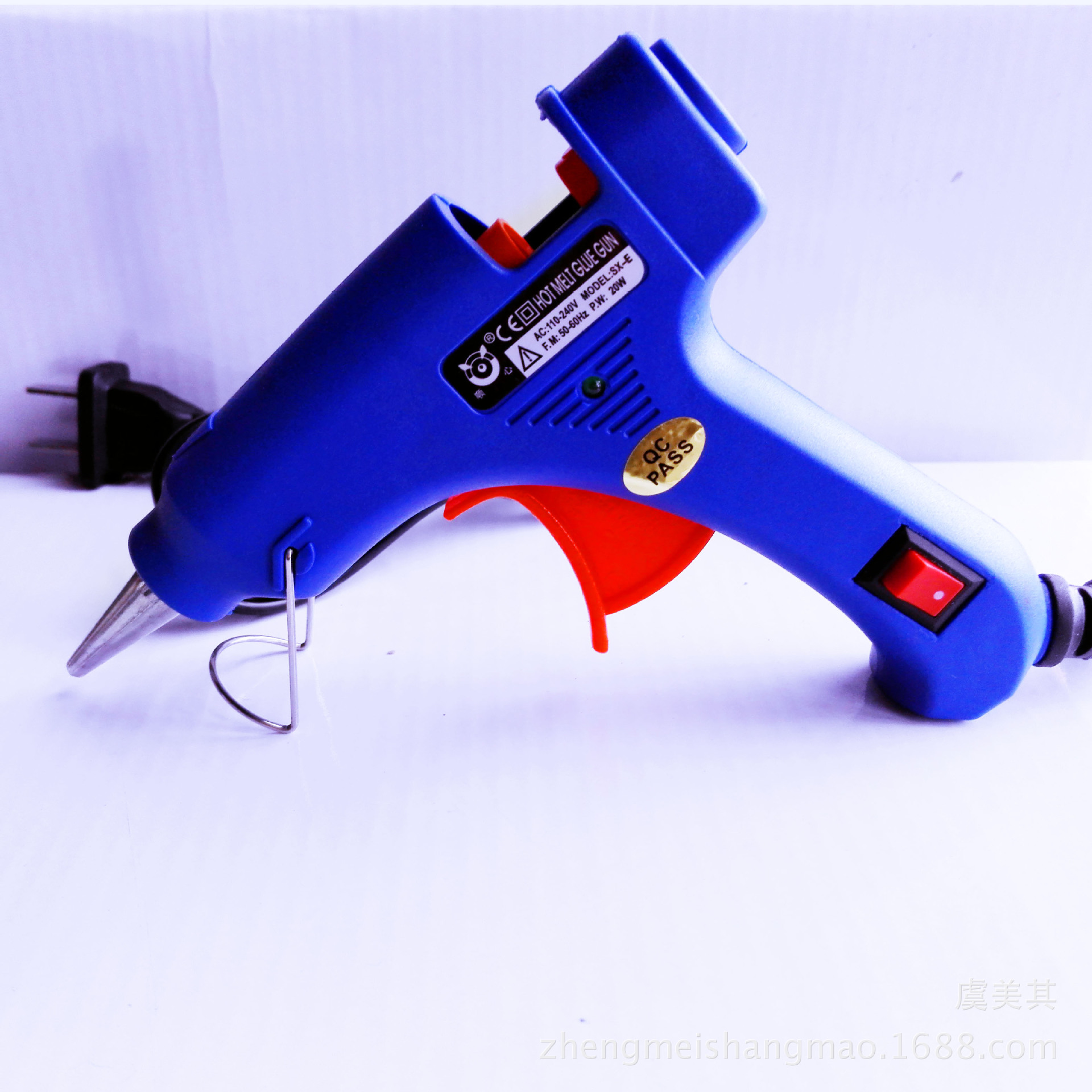 赛得SD-E型20W蓝色带开关小热熔胶枪7毫米胶用蓝色小胶枪批发价格-阿里巴巴
