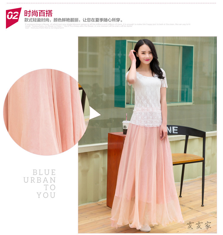 Jupe en Mousseline de soie - Ref 3441566 Image 40