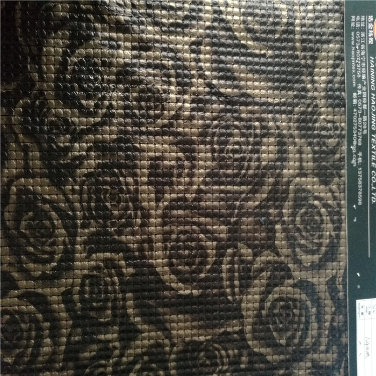 经编提花汤金面料适用于服装装饰沙发布鞋子布