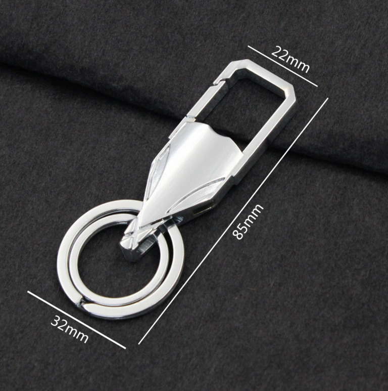 Metal creative keychain with laser, pendant for keys