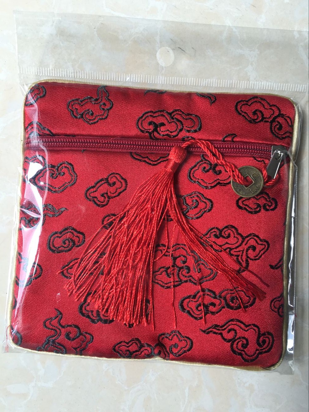 2020 Silk Small Purse Beads Bags Chinese Style Small Pouch Jewelry Bags