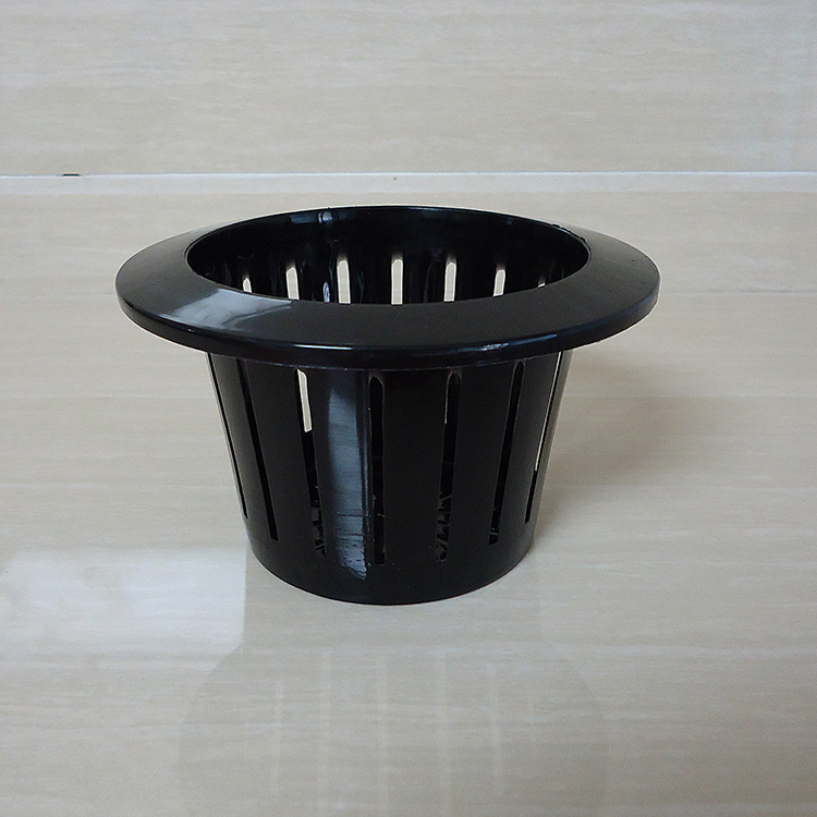 批发无土栽培定植篮水培植物花卉固根圆形加深塑料小定植篮带棉绳|ms