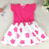 Summer shiffon dress, fashionable small princess costume, wholesale, with short sleeve, children's clothing