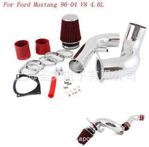汽车改装适用于福特野马96-04 V8 4.6L进气管 全铝加大进气管