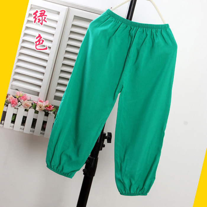 Bloomers de seda de algodón para hombres y mujeres pantalones de verano para adultos pantalones de baile a prueba de mosquitos de color sólido pantalones de artes marciales yoga Delgado image 25