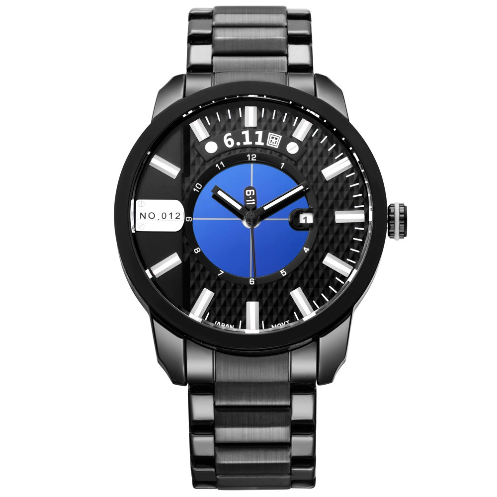 NO-012 световая волна календарь Фотоэлектрические часы мужские часы со стальным ремешком
