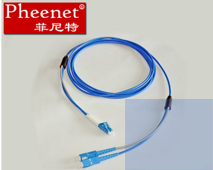 LC-SC 3米铠装光纤跳线双芯抗压防鼠咬防水尾纤