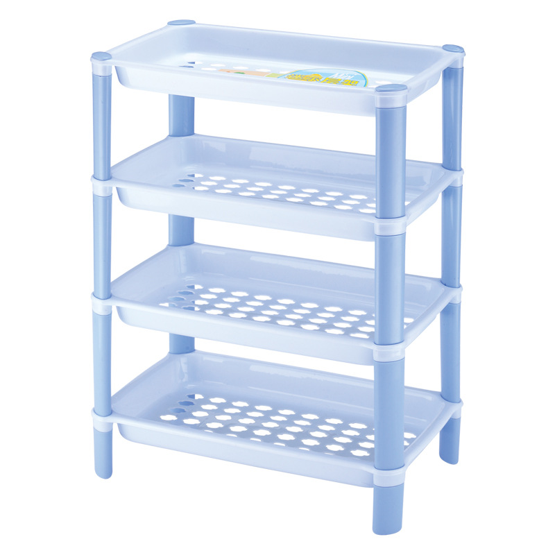 Simple multi-layer dormitory desktop storage rack hollow kitchen organizing rack bathroom cosmetics Miscellaneous storage rack wholesale