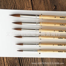 马蒂斯狼毫勾线笔6支套装油画笔尖头水彩水粉描线笔勾边丙稀画笔
