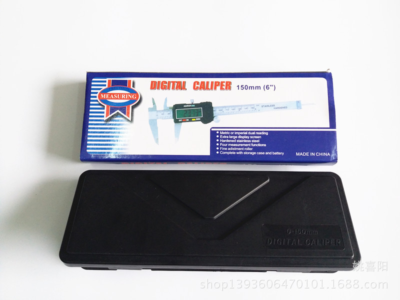 供应 精品中性游标卡尺 0-150MM电子数显游标数字显示卡尺直销