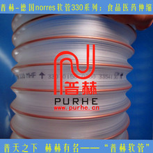 PUR 330 MHF（德国norres食品医药级伸缩PUR镀铜钢丝耐磨软管）