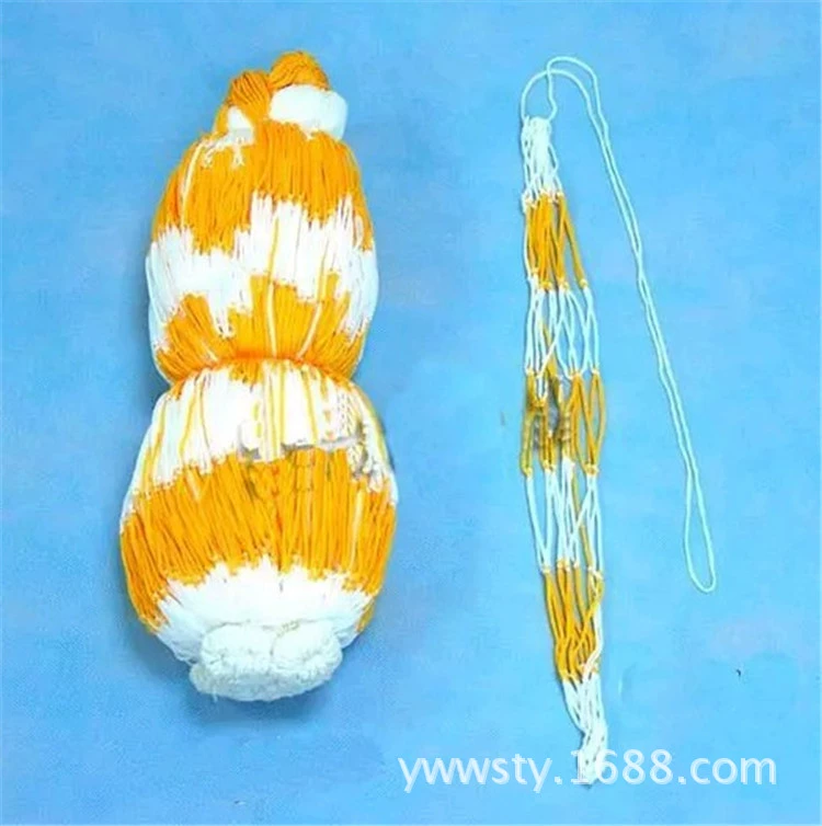 Жирный желтый и белый 2-цветный Мяч Чистая сумка Баскетбол Чистая сумка может держать баскетбол футбол волейбол портативный веревка сетка может быть отправлена от имени