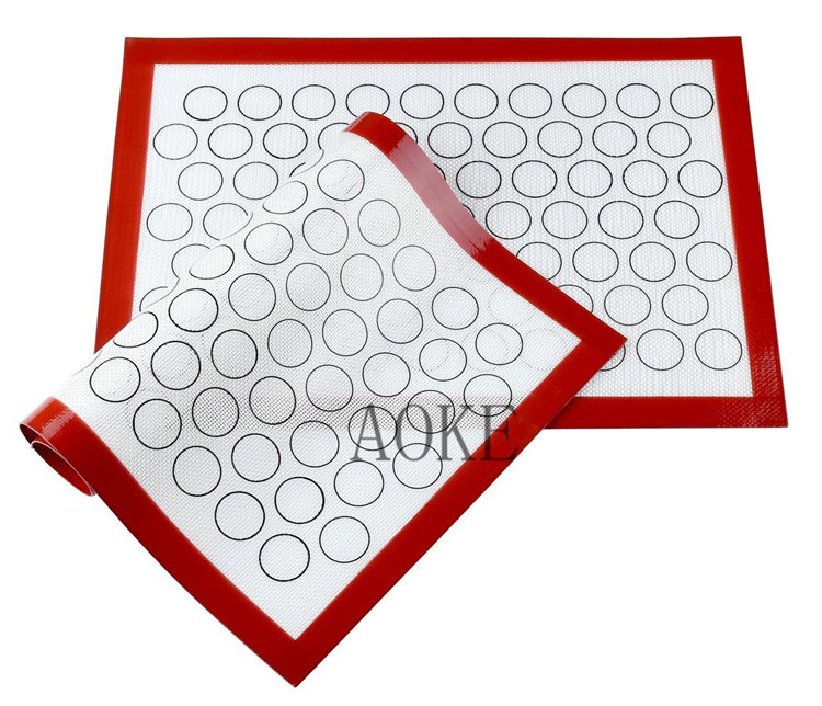 铂金硅胶玻纤垫马卡龙硅胶烤垫烘焙垫 硅胶烘烤垫  硅胶玻纤曲奇