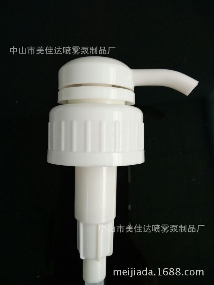 38/410消毒液泵头38/400乳液泵塑料泵头1加仑瓶乳液泵按压泵38牙