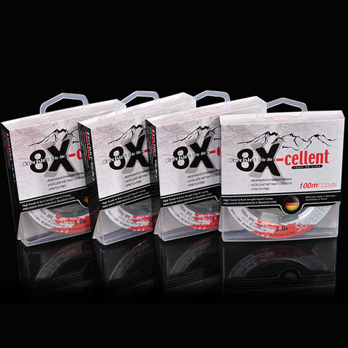 Powerful braided fishing line, 100 meters of colorful 8-strand PE line, suitable for float fishing and lure fishing, high power, 1 meter per color.