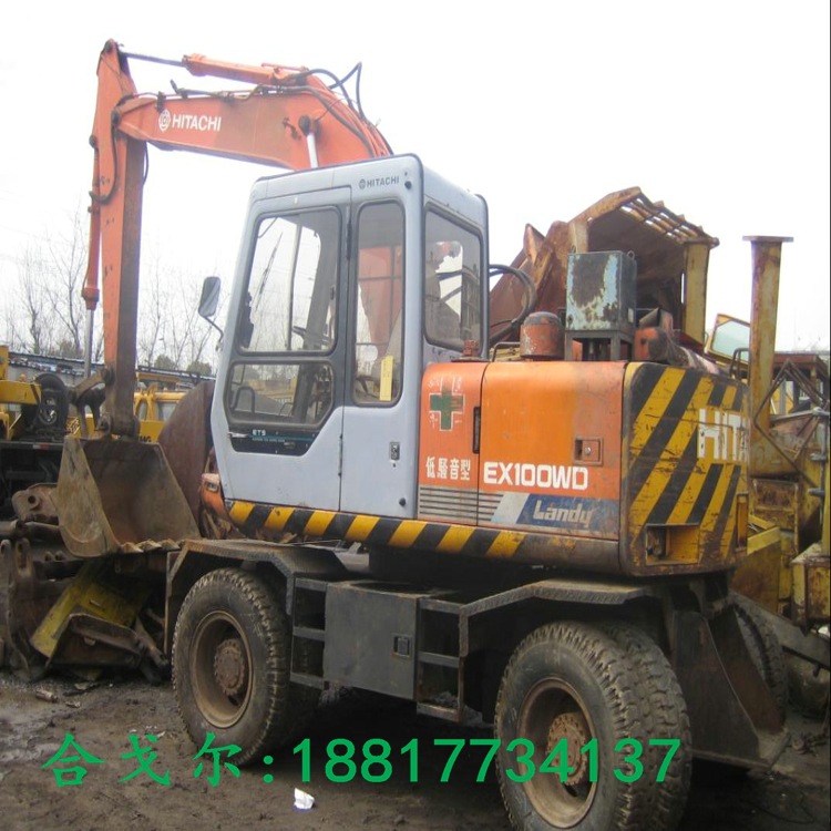 進口日立EX100WD輪挖掘機