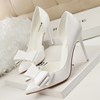 Korean fashion elegant and sweet bow high heeled shoes