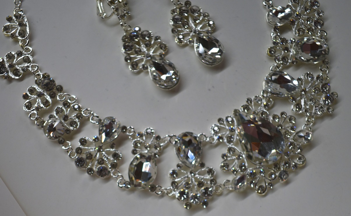 Bridal Necklace and Earrings