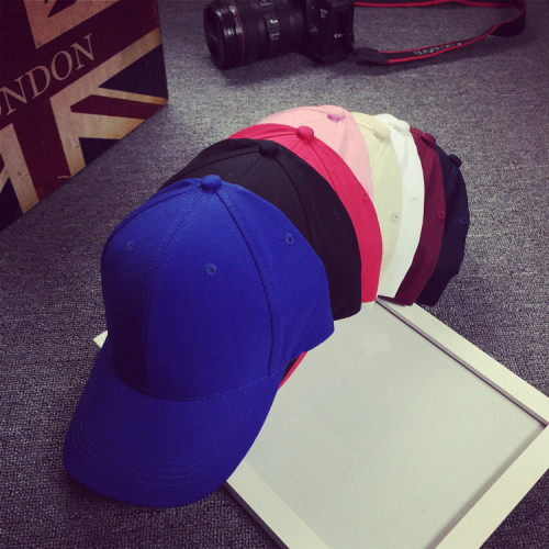 Hat women's solid color light plate advertising baseball cap men's sun protection duck bill spring and summer outdoor sports sunshade hat