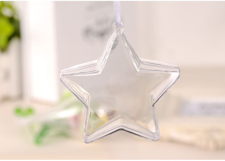 New Can Be Opened And Closed Transparent Five-pointed Star Plastic Ball display picture 4