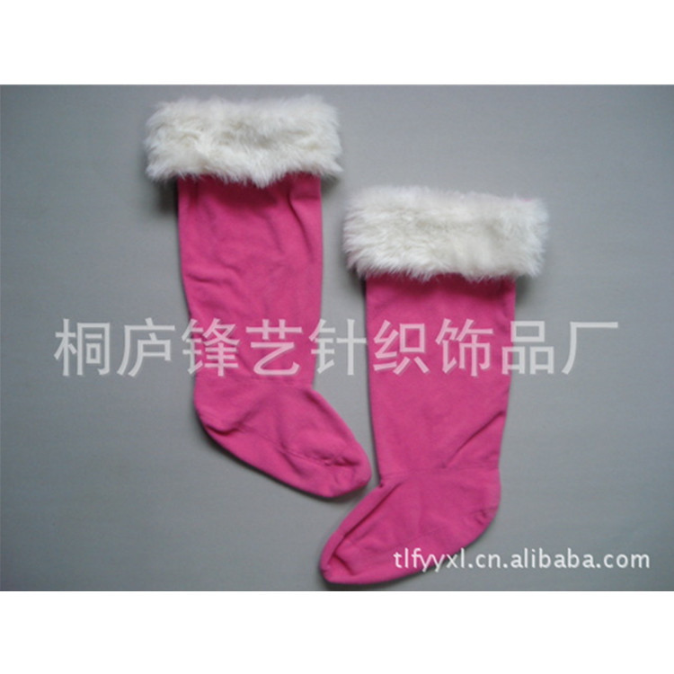 Supply Fashion Adult Lady Winter Polar Fleece Warm Faux Fur Hemming Promotion Middle Tube Socks