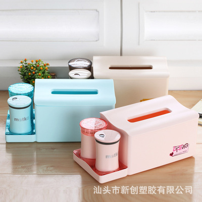 多用抽纸盒创意牙签筒/棉签盒适用于酒店会所办公室可定制logo