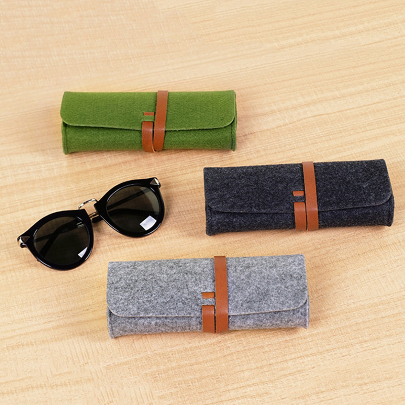 【眼镜包】 毛毡眼镜袋眼镜收纳包保护套 工艺品收纳毛毡眼镜包