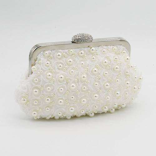 New fashionable diamond lace rose pearl bag banquet bag bridesmaid bag cheongsam bag crossbody bag