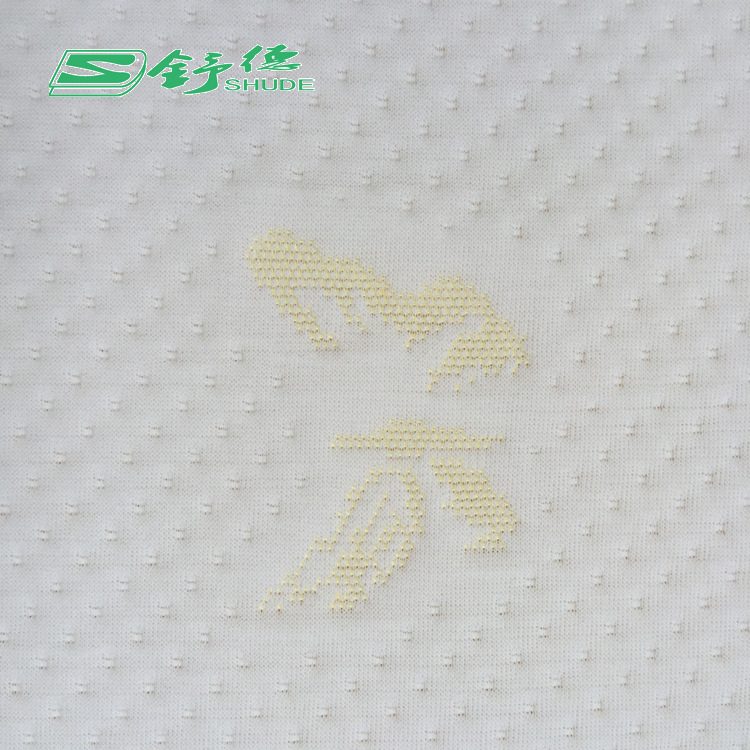 空气层针织提花床垫布 记忆枕乳胶枕套面料 厂家货源蝴蝶花纹布料