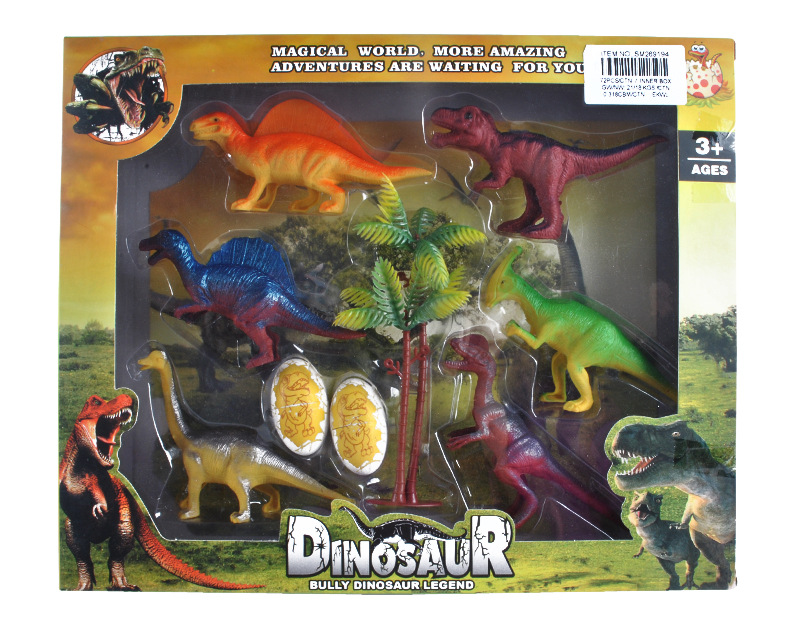 供应SM269194恐龙套装 侏罗纪塑料仿真恐龙玩具 儿童仿真动物玩具