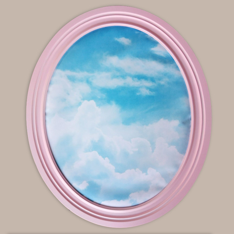 Low price custom-made various specifications oval round and other special-shaped photo frame picture frame cross embroidery frame wooden photo frame wholesale