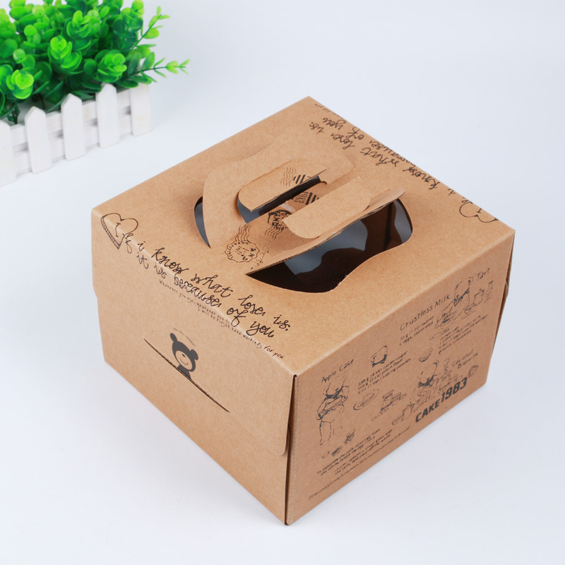 实力厂家定做蛋糕盒瓦楞盒印刷手提礼品盒开盖包装盒定制