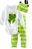 Bodysuit, set suitable for men and women for early age, Korean style, 3 piece set, children's clothing, wholesale