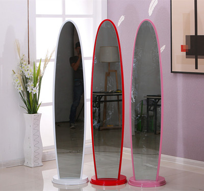 Manufactor Direct selling solid wood to ground 360 rotate Mirror Full-length mirror dormitory Market Dressing Mirror wholesale