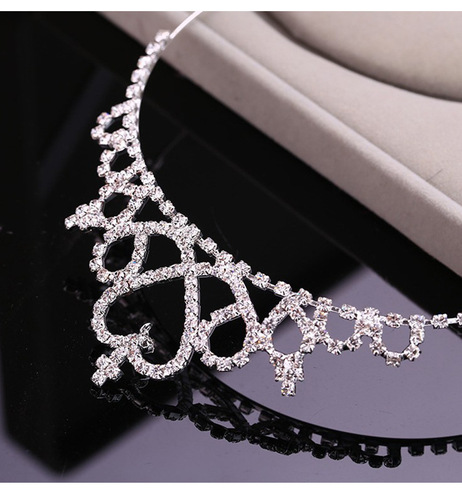 [Crown] Children's Wedding Dress Costume Host Korean Diamond Crown Accessories