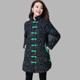 女棉服中长款 民族风_女棉服中长款 民族风价