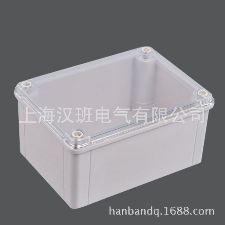 180*130*90mm透明盖防雨盒工地电源盒外壳电缆网络盒塑料盒