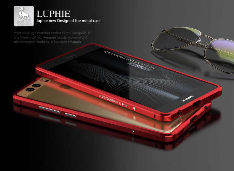 Luphie Blade Sword Slim Light Aluminum Bumper Metal Shell Case for Huawei P9 & Huawei P9 Plus
