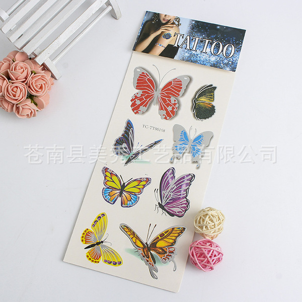 cartoon waterproof diverse tattoo stickers for men and women