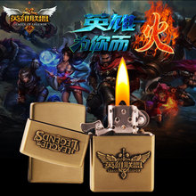 LOL创意英雄联盟青铜人物浮雕金属煤油打火机网吧定制 多款可选