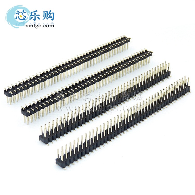 双排针 2*40P 2X40P 2.54MM间距 立贴 双排贴片排针 针座 [正品]