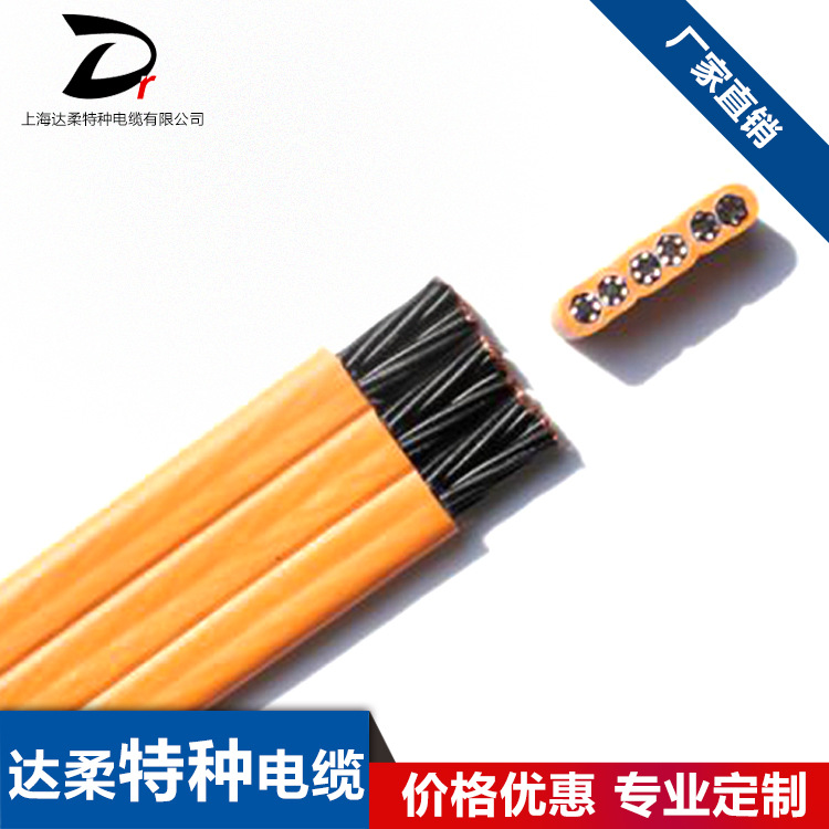 darou cable 达柔电梯双屏蔽随行网线监控扁平网络信号线多种规格